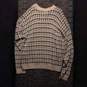 Knit Sweater White XL